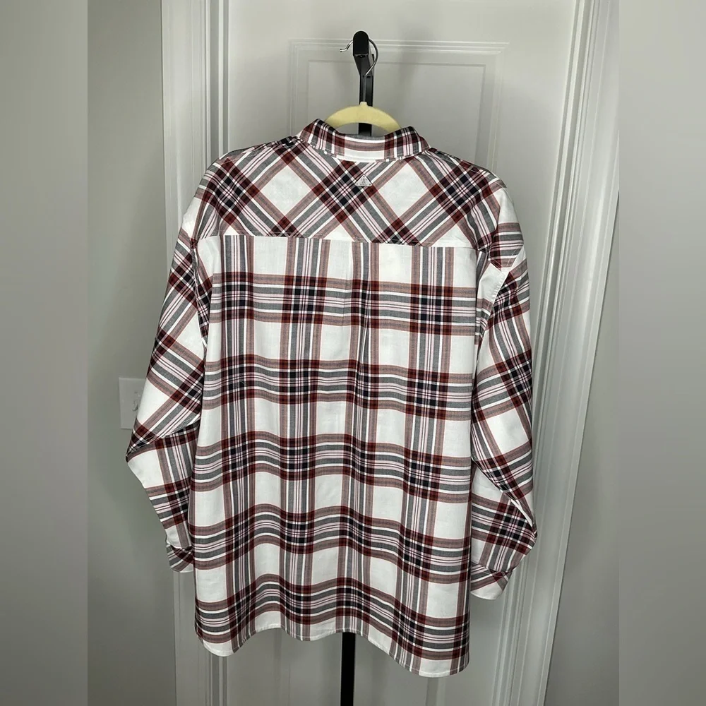 Barbour Bethwin Cloud Check Plaid Button Front Shirt, NWT - Picture 2 of 14